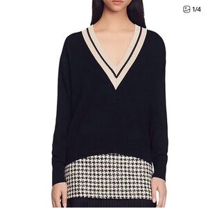 MAJE Bridget V Neck Sweater